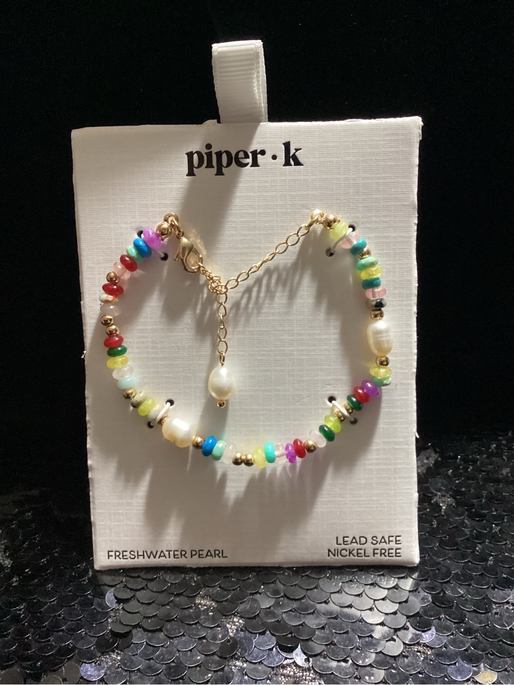 Piper Multicolor Seed Bead Bracelet with Freshwater Pearls